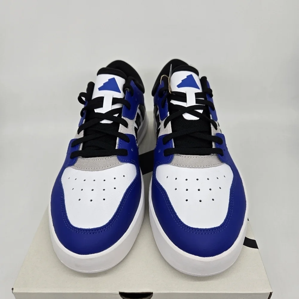 New adidas Court 24 'White Black Semi Lucid Blue' Men's Shoes Size 12.5 - Picture 2 of 8